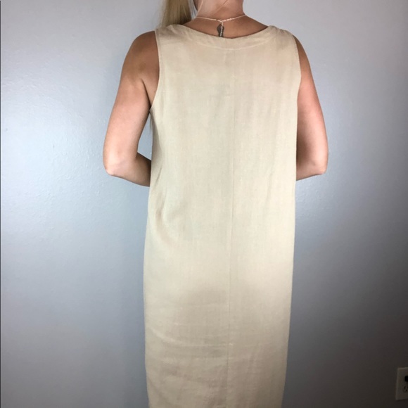 NORTON MCNAUGHTON Vintage 90’s Tan Dress Small - Picture 6 of 15